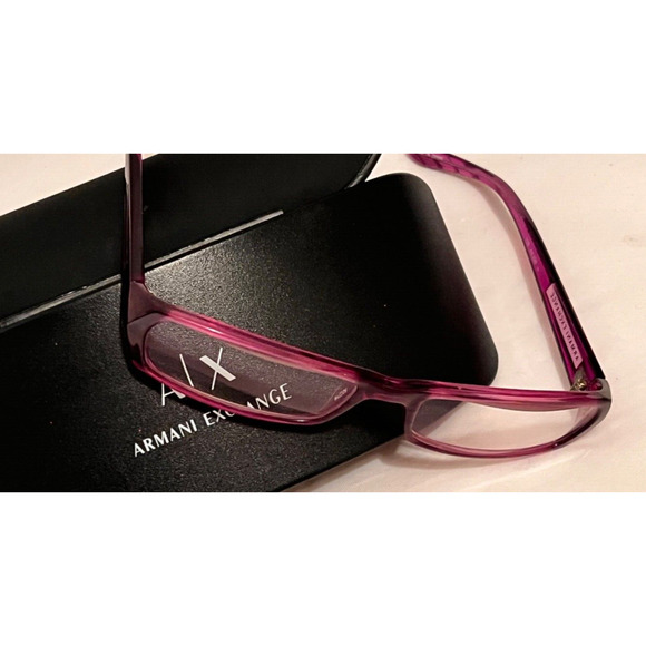 Armani Exchange Glasses Frame ~ With Case ~ Purple - Picture 1 of 12